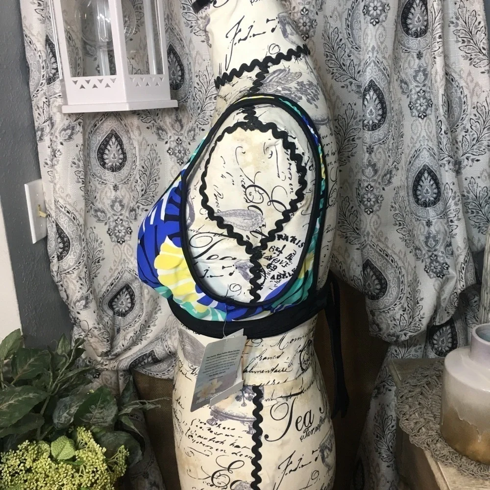 NWT Free Country seashell reversible halterkini